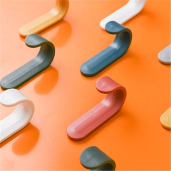 

4Pcs/set Strong Self Adhesive Door Wall Hangers Towel Mop Handbag key Holder Hooks For Hanging Kitchen Bathroom Accessories