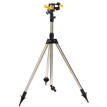 

4 Thread Lawn Tripod Sprinkler Rotatable Irrigation Adjustable Garden Grass Watering Stainless Steel