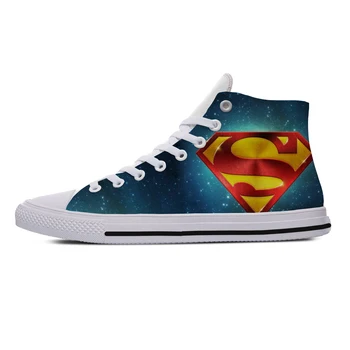 

Superhero Superman High Top Fashion Lightweight Shoes Sneakers Breathable Shoes for Women Men