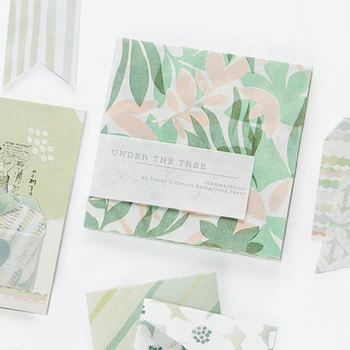 

6inch watercolor scrapbooking papers speical papercraft forest plant decorative papers