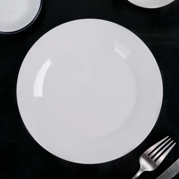 

Dining plate with a thickened edge White Label, d = 20 cm, white