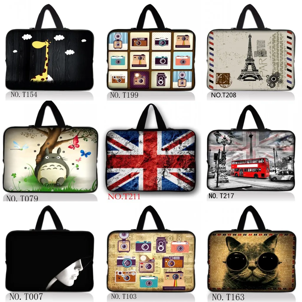 Много дизайнов сумка для ноутбука 13," 14,4" 15," портативный Мягкий рукав сумка для ноутбука чехол для женщин MacBook Pro Air notebook