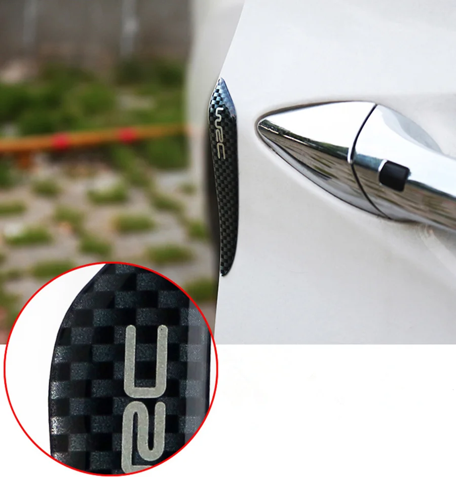 

Door Bumper Sticker Car Carbon Fiber Protector for ssangyong actyon opel zafira a jaguar xf seat leon 5f sorento passat b8