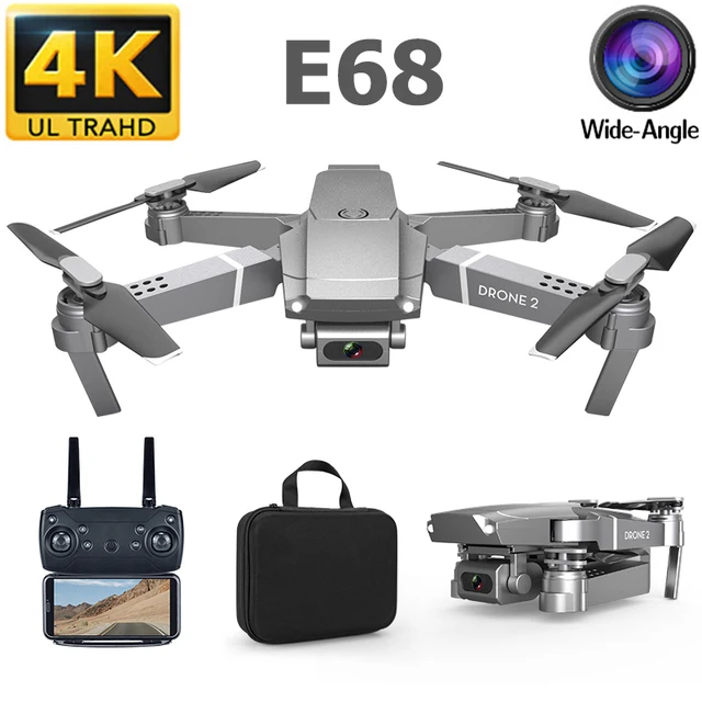 $US $29.49  E68 RC 4K Drone HD Camera 1080P WiFi FPV Drone RC Helicopter Quadcopter Aerial Video Drone Profissi