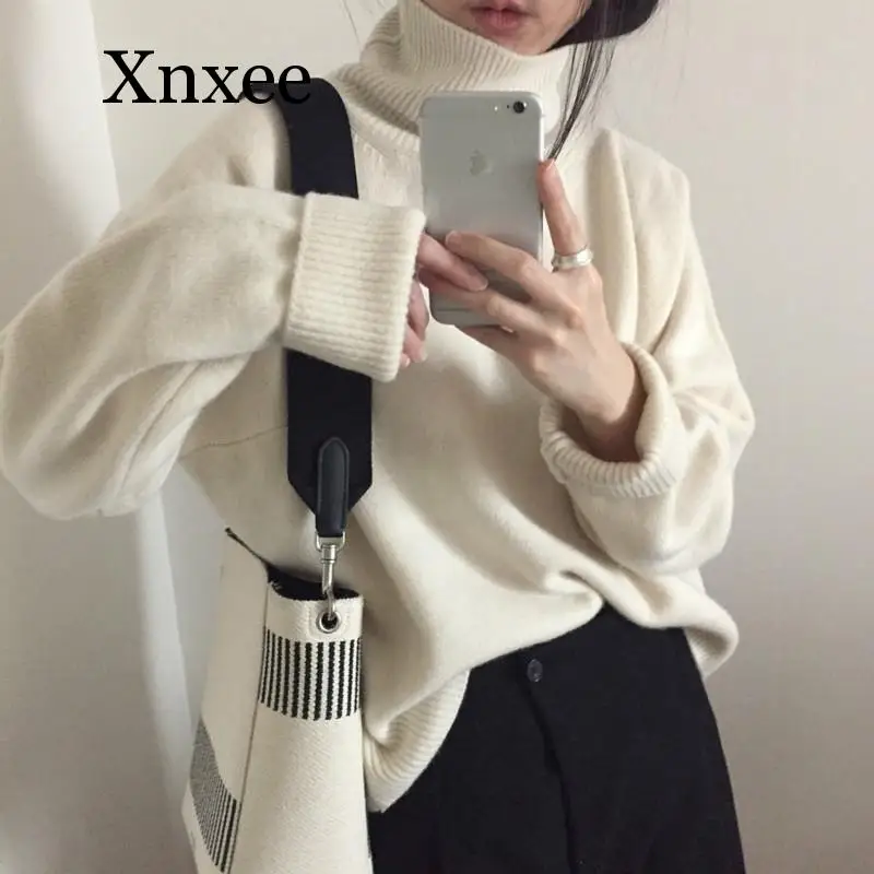 2020 new wool Women Autumn Winter cashmere Turtleneck white Sweater Knitted Pullovers long sleeve Elegant jumper Plus Size 2020 new wool Women Autumn Winter cashmere Turtleneck white Sweater Knitted Pullovers long sleeve Elegant jumper Plus Size