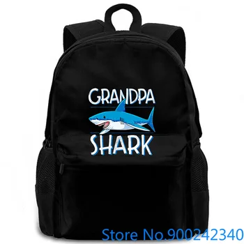 

Grandpa Shark Family Matching Jawsome s Hot Sunlight women men backpack laptop travel school adult student