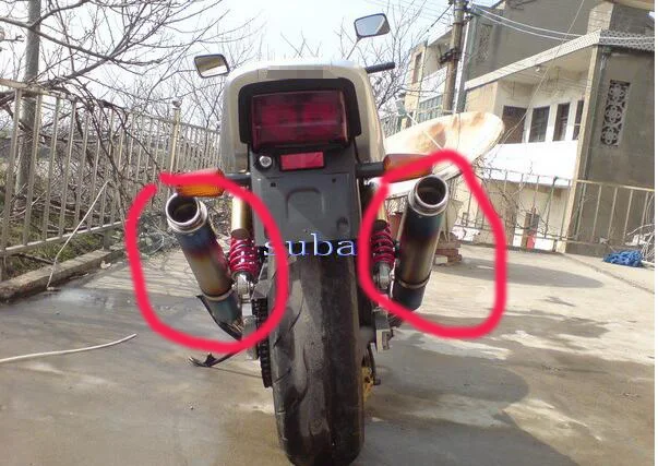 CB1300 слипоны для мотоцикла из титанового сплава глушитель и средняя Соединительная труба с Akrapovic выхлопной для CB1300 97-02 лет