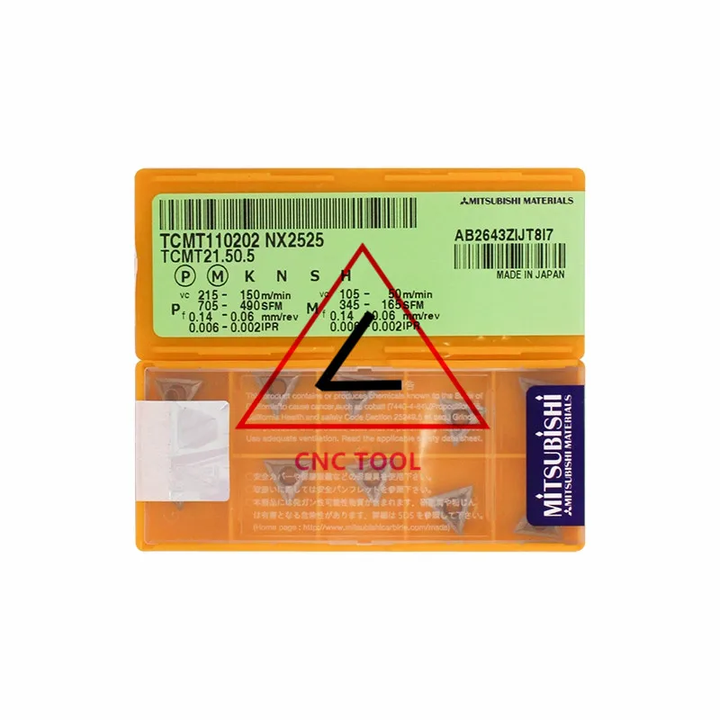 TCMT 110202 NX2525 10 шт. оригинальная вращающаяся вставка Mitsubishi DIAEDGE| |