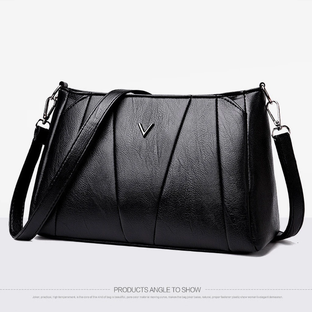 Сумка-тоут для женщин, модная вместительная сумка в ретро стиле, мягкая кожаная сумка 1020