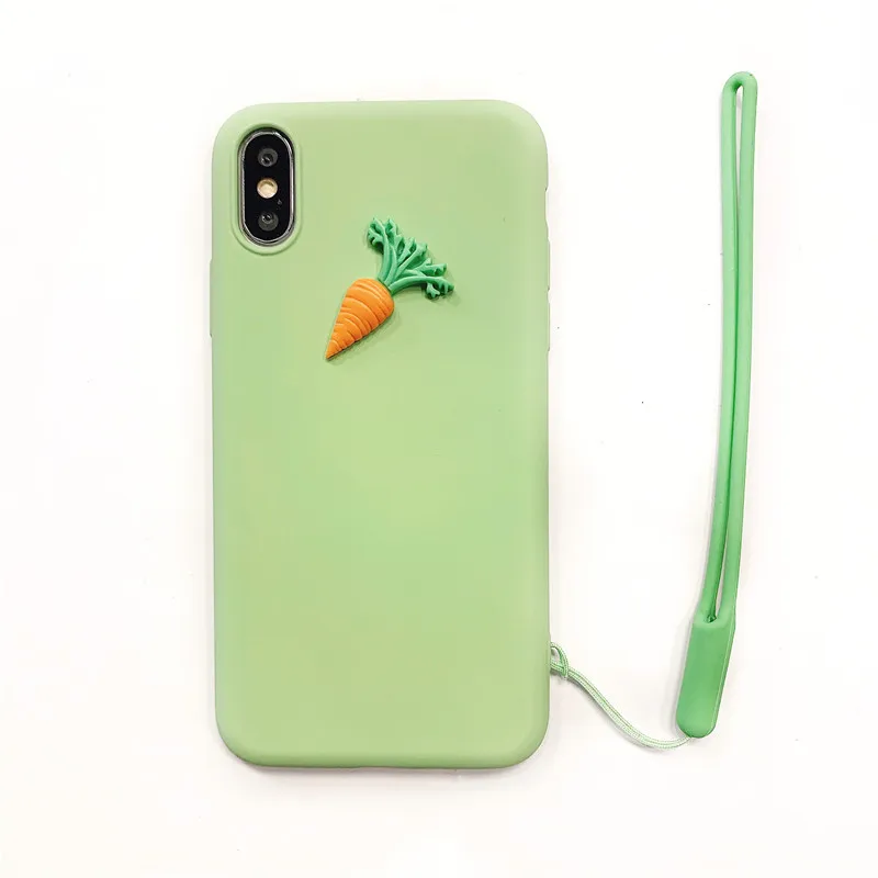 Модный жидкий силиконовый мягкий ТПУ 3D овощи чехол для телефона Xiaomi 9 Redmi Note 5 7Pro 7A A3 чехол Capinha Coque Etui Capa - Цвет: 2