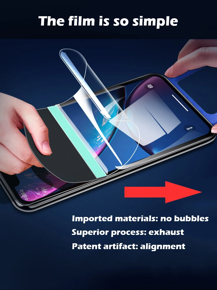 99D полная Защитная мягкая Гидрогелевая пленка для iPhone 11 Pro X XS XR Max экрана 7 8 6 6s Plus