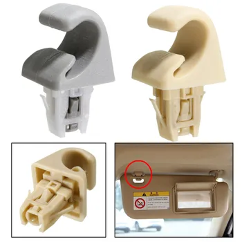 

Sun Visor Hook Clip Bracket Hanger Gray Beige Car Accessories For Toyota Camry Corolla Highlander RAV4 Prius Solara