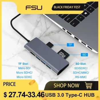 USB 3.0 Type-C Hub To HDMI VGA Type C Adapter 4K HDMI Port with USB Ports SD Reader Slot PD TF RJ45 for MacBook Mobibe Phone
USB 3.0 Type-C Hub To HDMI VGA Type C Adapter 4K HDMI Port with USB Ports SD Reader Slot PD TF RJ45 for MacBook Mobibe Phone