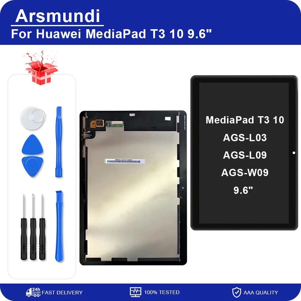 9 6 &quotдля Huawei MediaPad T3 10 AGS-L03 AGS-L09 AGS-W09 ЖК-дисплей с сенсорным экраном дигитайзер