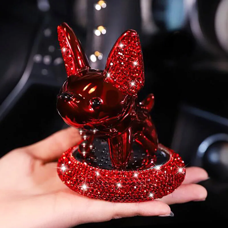 

Personality Car Perfume Diamond Car Center Console Accessories Car Interior Decoration Ornaments Cartoon Cute Pets