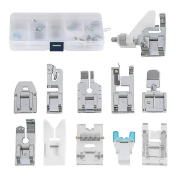 

Special Presser Foot Set 11 Pieces Metal Sewing Machine Presser Foot Household Multifunctional Sewing Machine Presser Foot