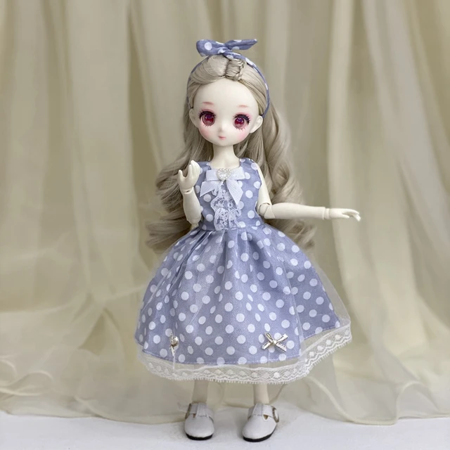 Adollya BJD Doll Accessories Fashion 1/6 Clothes for Doll Tops Bottoms Headwear Socks Clothes Suit Suitable for 1/6 Doll 5