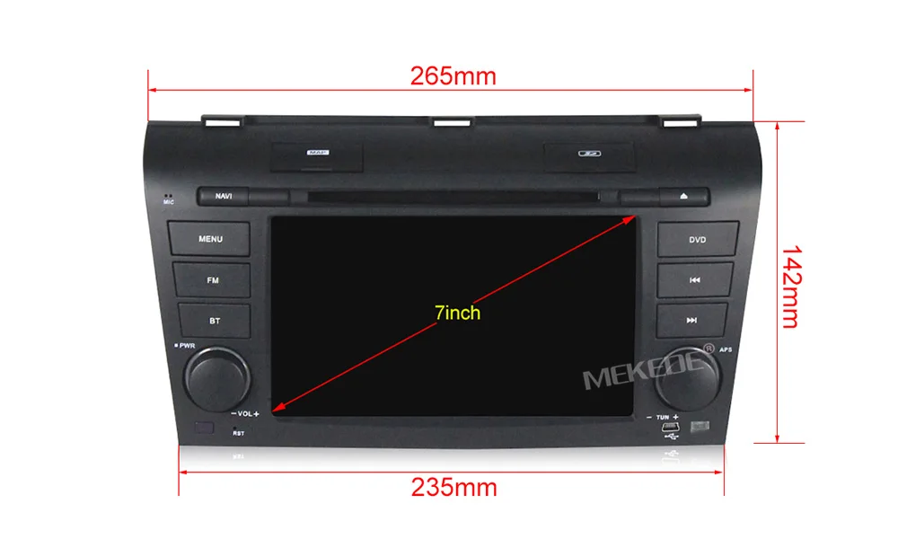 Sale MEKEDE Car Multimedia player Android 9 DSP car DVD player For Mazda3 Mazda 3 2004-2009 32G ROM GPS navigation radio stereo WIFI 3