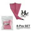 pink 8pcs