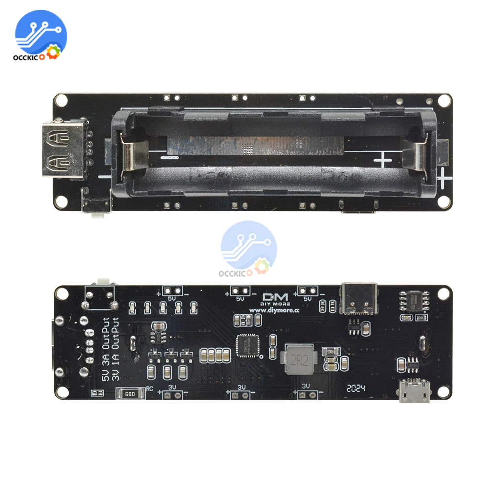 Держатель платы расширения литиевой батареи 18650 для WEMOS ESP32 плата box Arduino Micro USB Type A
