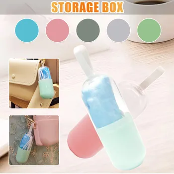 

top selling 2020 Mask Storage Box Student Portable Storage Silicone Bag Organize Temporary Support Wholesale and Dropshipping