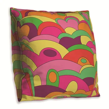 

Rainbow Pattern Cushions Creative Case Sofa Pillow Case Case Living Room Back Cushion Case Double-Sided Dacron Pillow Case