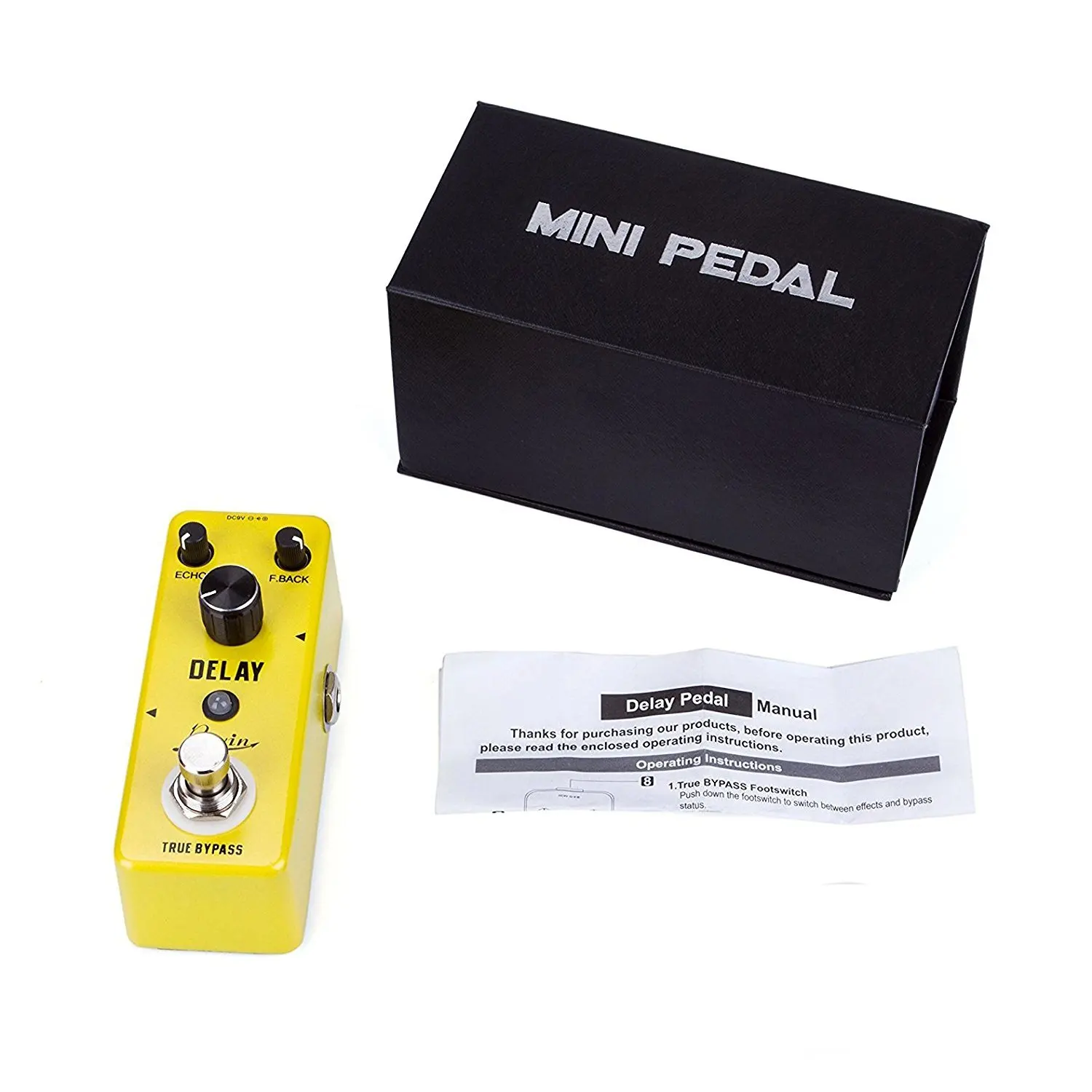 ROWIN LEF- 314 Guitar Effects Classical Delay Analog Guitar Effects Pedal True Bypass Guitar Pure Analog Delay Effect