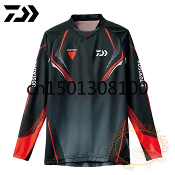 

2020 Man DAWA Long Sleeve Anti-UV Fishing Jersey Breathed Jerseys Fishing Clothing Autumn Cycling Hiking Summer Fishing Shirt