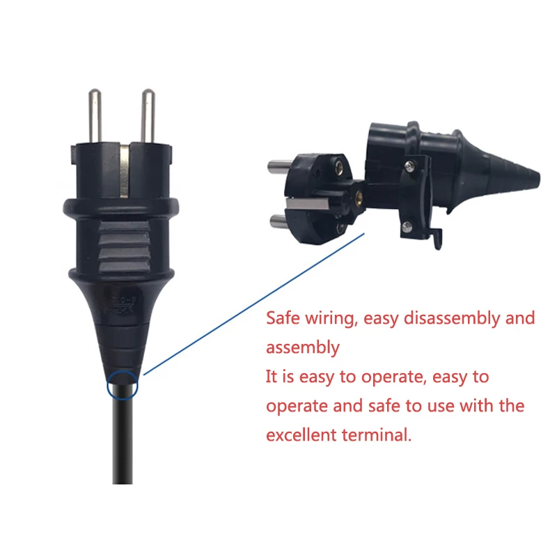 1PCS Eu AC     2  Elcectrical AC 250V 16A EU  ڵ ̺ ¶  ÷