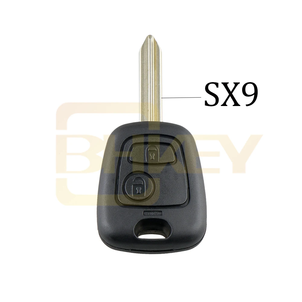 BHKEY 2 кнопки дистанционного ключа автомобиля чехол брелок для Citroen C1 C2 C3 C4 Saxo Пикассо Xsara Picasso peugeot 106 206 306 307 107 207 407