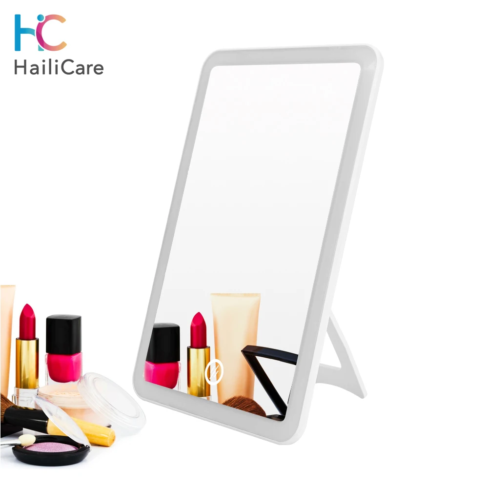 Rechargeable LED Touch Screen Makeup Mirror Professional Vanity Mirror