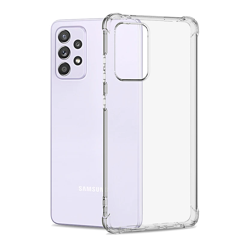 Shockproof Clear Soft Case For Samsung Galaxy A72 A52 A32 A22 A71 A51 5G A31 A21 A70 A50 A30 A20 Silicone Case Cover Ultra Thin galaxy s22 ultra leather case