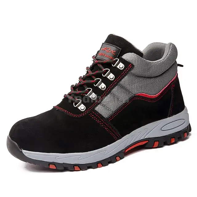 Zapatos de seguridad con punta de acero para hombre, botas de trabajo a  prueba de perforaciones, zapatos de trabajo indestructibles para  exteriores|Botas de seguridad y de trabajo| - AliExpress