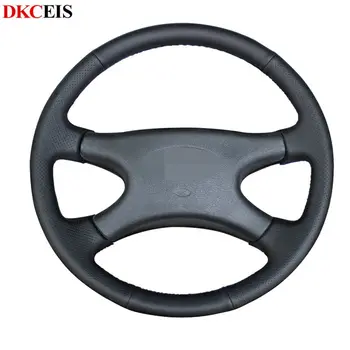 

DIY Hand-stitched Black Soft PU Artificial Leather Car Steering Wheel Cover for Lada Niva 2006-2017 2107 1997-2012