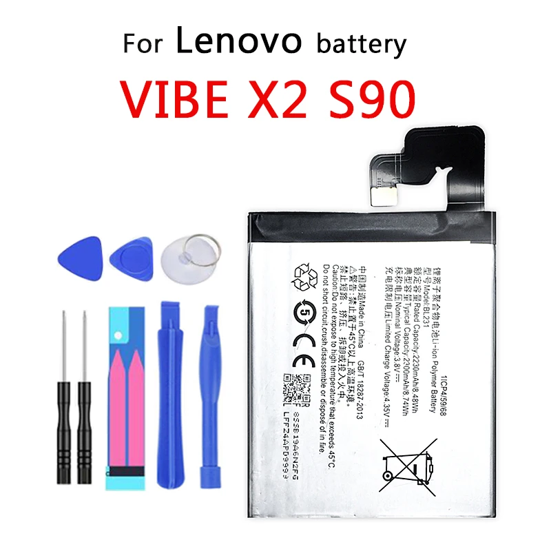 BL231 для Lenovo VIBE X2 TO CU S90 S90U S90T 2300mAh литий ионный полимерный аккумулятор