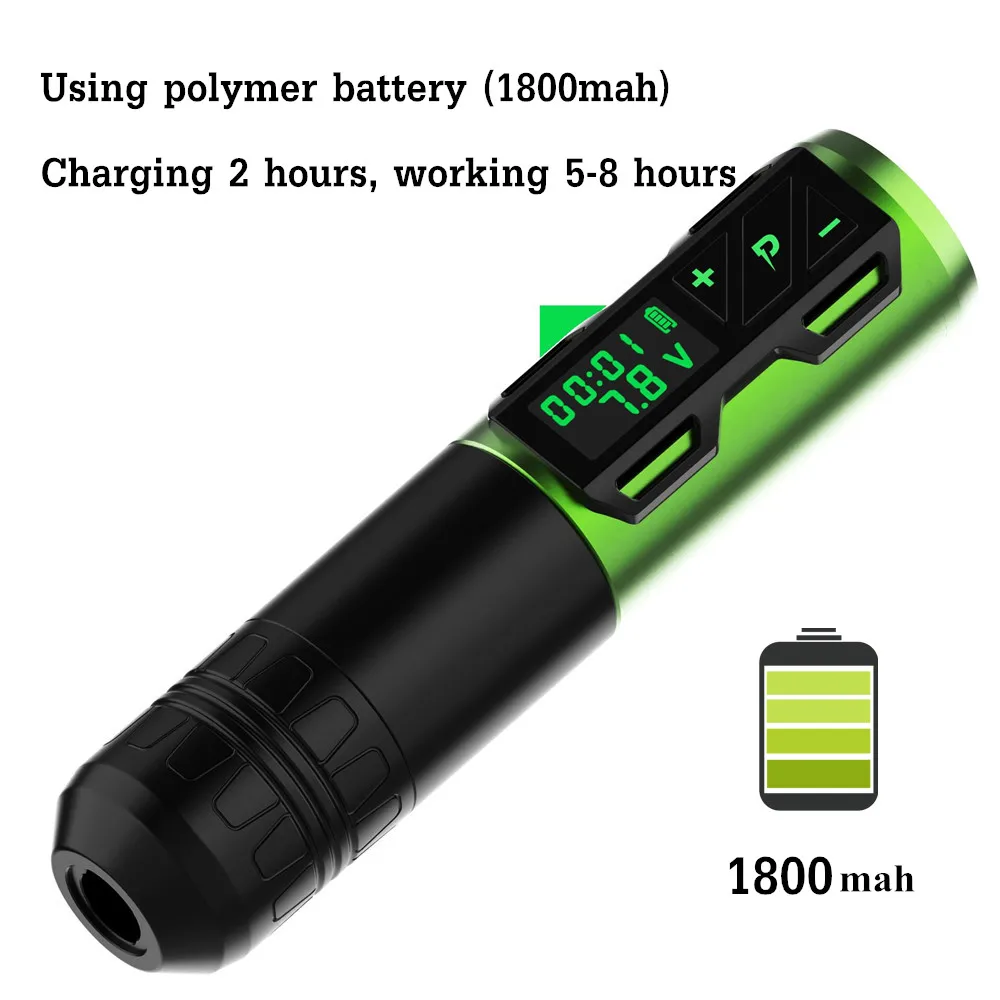 Wireless Tattoo Pen Machine Rechargeable Electric Lithium Battery