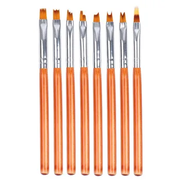 

Nail Art Brush Gradient Draw Polish Painting Uv Gel Liner Pen Manicure Tool 8pcs Acrylic Drawing Carving Pen Manicure Tool Set