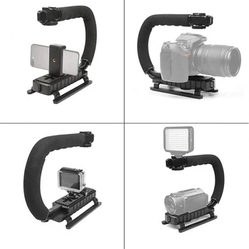 

Holder Grip Video Handheld C Shaped Gimbal Stabilizer For DSLR Nikon Canon Sony Camera and Light Portable Steadicam Accessories
