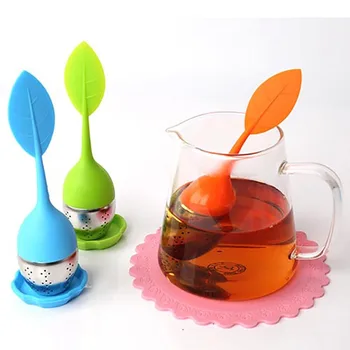 

KitchenAce Tea Infuser StainlessSteel Tea Ball Leaf Thee Strainer Brewing Gadgets Herbal Spice Filter Kitchen Gadget Swirl Steep