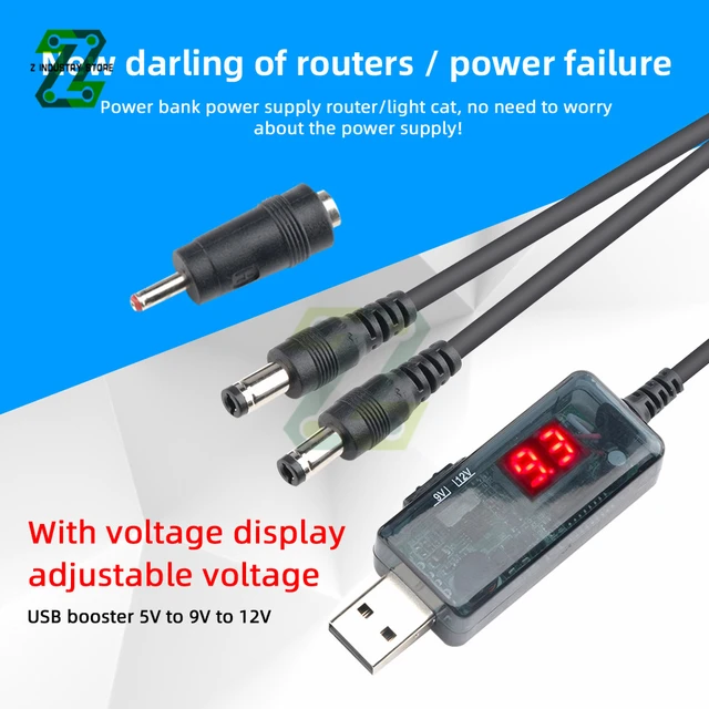 Boost Your Router WIFI Signal Instantly - USB DC 5V To 12V 9V Power Cable  Converter