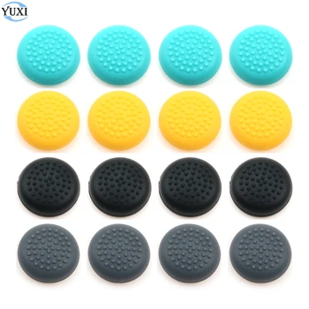 

YuXi 4pcs Silicone Thumb Stick Grip Cap Analog Joystick Cover Case For Nintend Switch Lite NS Controllers Joy-Con ThumbStick
