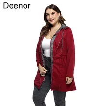 

Deenor Plus Size Women Clothing Winter Coat Zipper Hooded Large Cotton Clothes Women Solid Color 2021 Autumn Winter Jacket