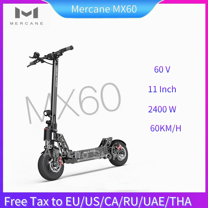 Новинка 2020 откидной скутер Mercane MX60 складной умный электрический 2400 Вт 60 км/ч