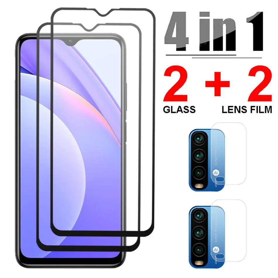 4 в 1 протектор экрана из закаленного стекла для Xiaomi Redmi Note 9 Pro 4G 5G китайская версия