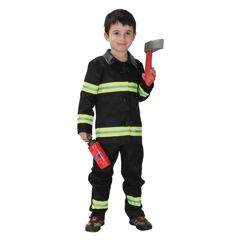 Costume De Petit Pompier Vert Pour Enfants Tenue De Pompier Pour Garcons Fete D Halloween De Carnaval De Mardi Gras Aliexpress