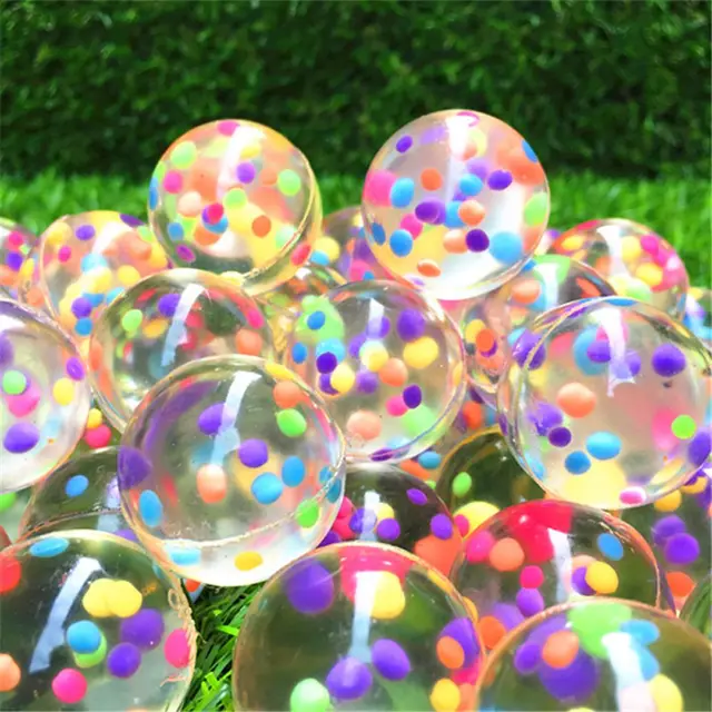 10Pcs 30mmFunny Toy Balls Bouncy Ball Floating Bouncing Child Elastic Rubber Ball Of Bouncy Toy 3