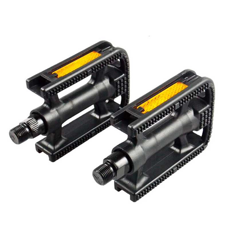 

2PCS Bicycle Pedals Road Mountain Bicycle Bike Plastic Flat Platform Pedals durable practical Cycling Equipment