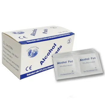 

100pcs/Pack Disposable Alcohol Wet Pads Disinfection Prep Swap Wibes Skin Care Pads Mobile Jewelry Eye Glasses Clean Pads