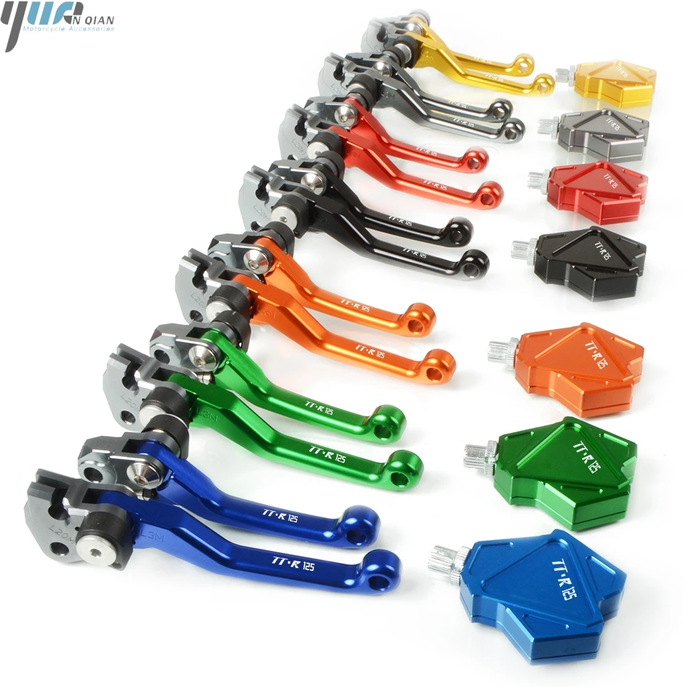 Motocross CNC Dirt Bike Pivot Brake Clutch Levers Easy Pull Clutch Lever System For YAMAHA TTR125 TTR 125L TTR 125 L 2000-2017