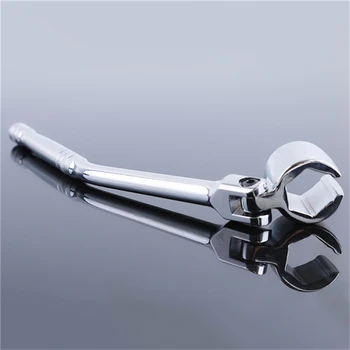 

Silver 22mm Oxygen Sensor Flexible Head Repair Hex Installer Remove Tools Oxygen Sensor Socket Wrench Removal Tool
